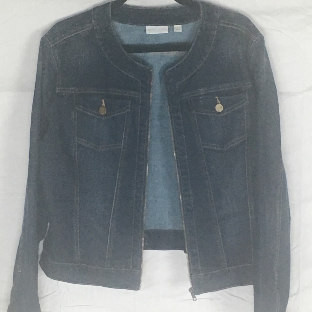 Ny&Co. Jean jacket, drk. blue denim, like new - Picture 4 of 4